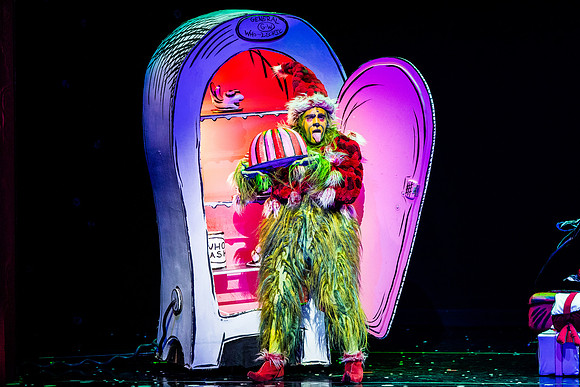 7- Philip Huffman as The Grinch in the 2016 Touring Company of Dr. Seuss’ HOW THE GRINCH STOLE CHRISTMAS! The Musical