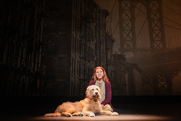 2819 – Rainier (Rainey) Treviño and Georgie in the North American Tour of ANNIE. Photo by Evan Zimmerman for MurphyMade