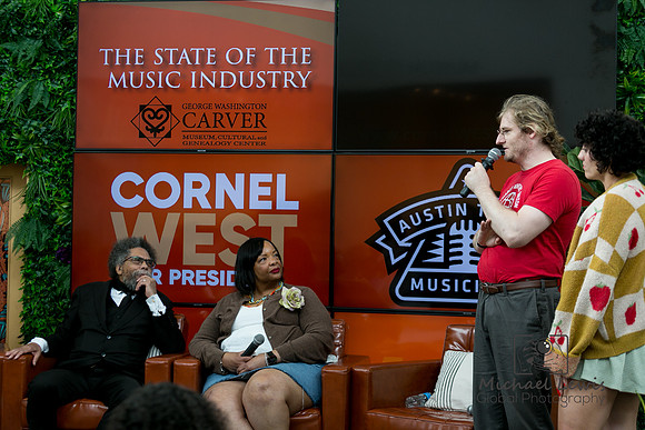 Dr. Cornel West was at the George Washington Carver Museum on April 16, 2024