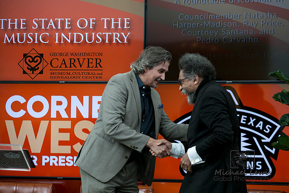 Dr. Cornel West was at the George Washington Carver Museum on April 16, 2024