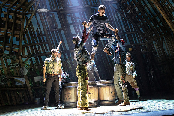 The Cast of The North American Tour of SHUCKED (Photo by Matthew Murphy and Evan Zimmerman) 0518